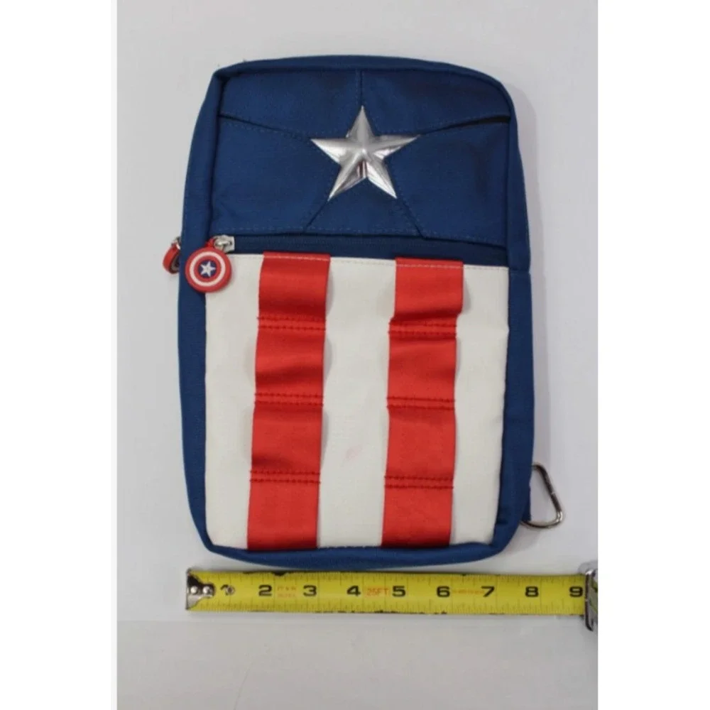 Disney Parks Marvel Captain America Sling Small Messenger Shoulder Bag Backpack